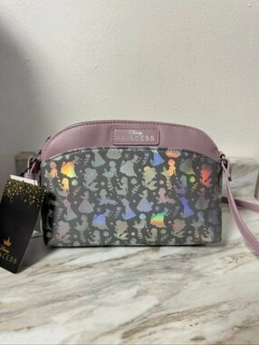 Nwt Disney X Bioworld Iridescent Holographic Foil Crossbody Bag